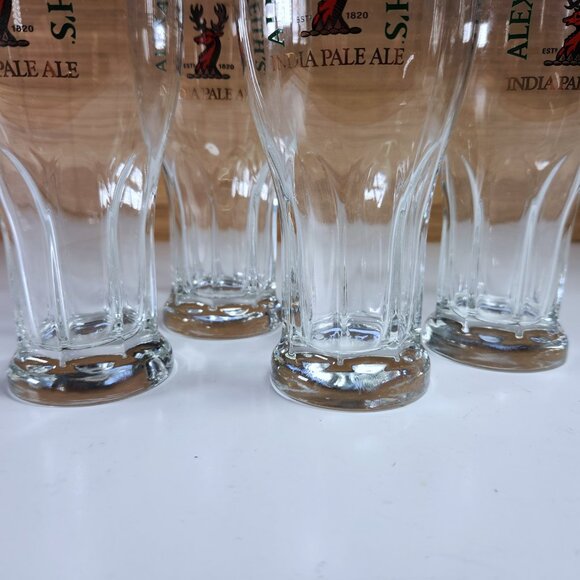 Alexander Keith's Beer Glasses and Stand Set 4 Glasses India Pale Ale - Picture 9 of 16